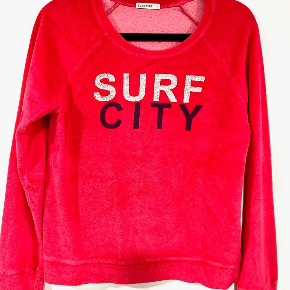 Sunnyside soft Surf City top size Large RED
